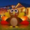 GOOSH 6.7 FT Long Thanksgiving Inflatables Turkey Baby with Built-in LEDs